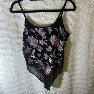 Mesh Floral Bodysuit